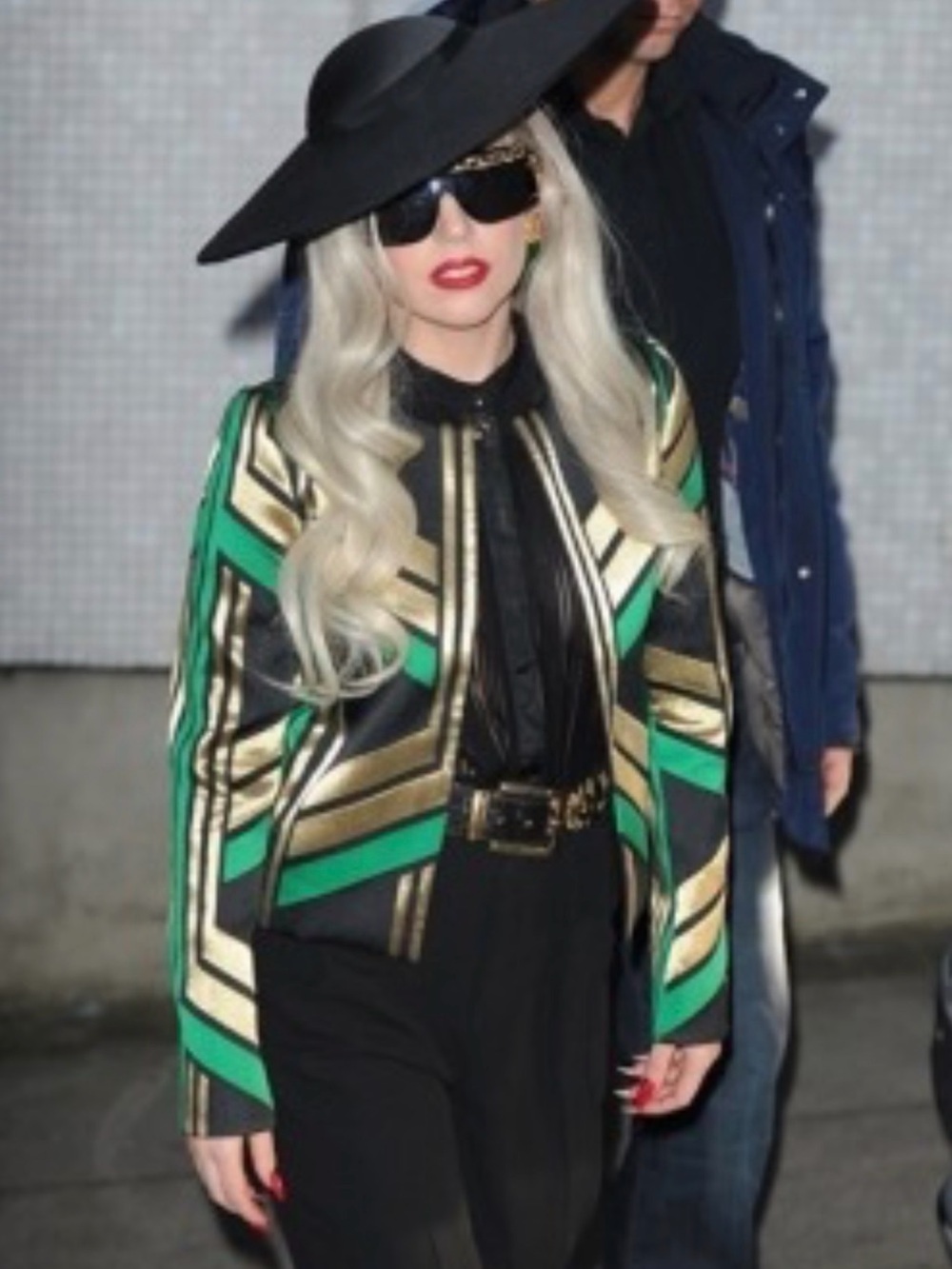 Rare Gucci S/S 2012 Art Deco Runway Jacket As Seen on Lady Gaga, IT 40